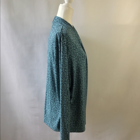 Talbots Wrap Top Long Sleeves Size XL - Picture 5 of 8